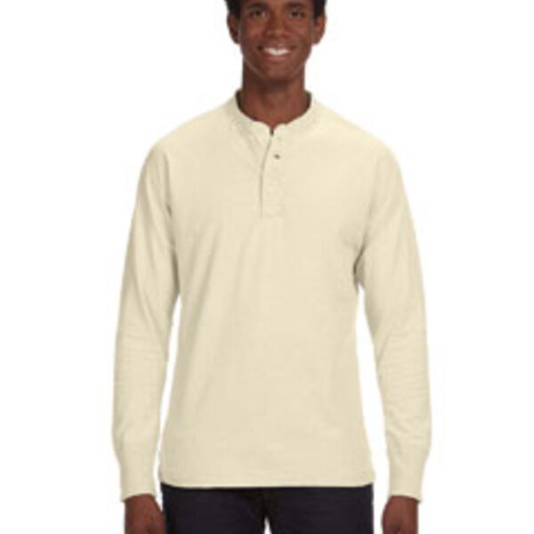 Men's Vintage Brushed Jersey Henley Thumbnail