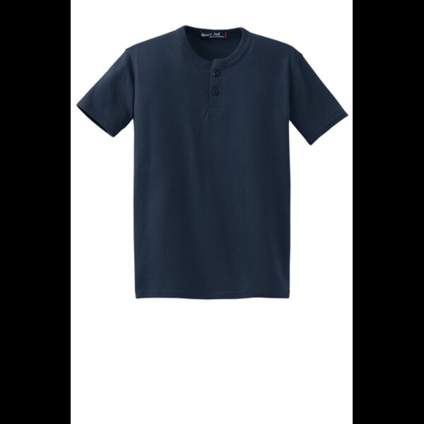 Sport-Tek® Youth Short Sleeve Henley Thumbnail