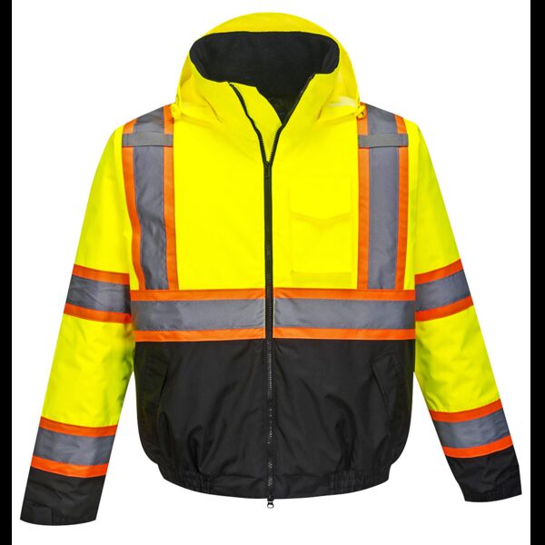 Hi-Vis Contrast Tape Bomber Jacket Portwest Thumbnail